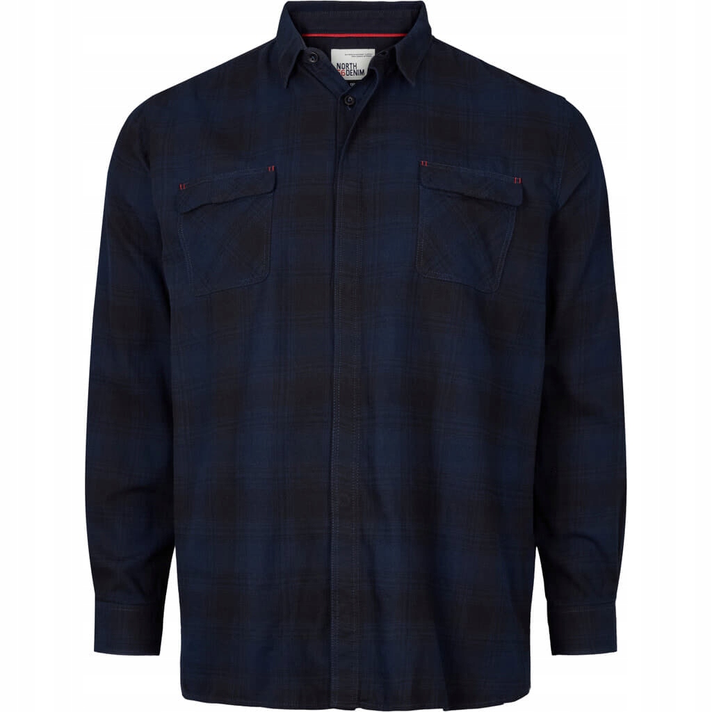 North 56 Denimová Košile Velké Velikosti 5XL 168 CM