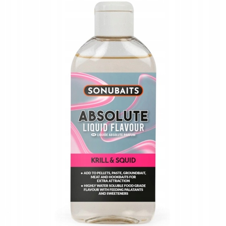 Sonubaits Liquid Atraktor Absolute Flavour 200ml Krill & Squid