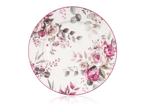TALERZ deserowy na ciasto 19cm ROSE Banquet TALERZYK W RÓŻE