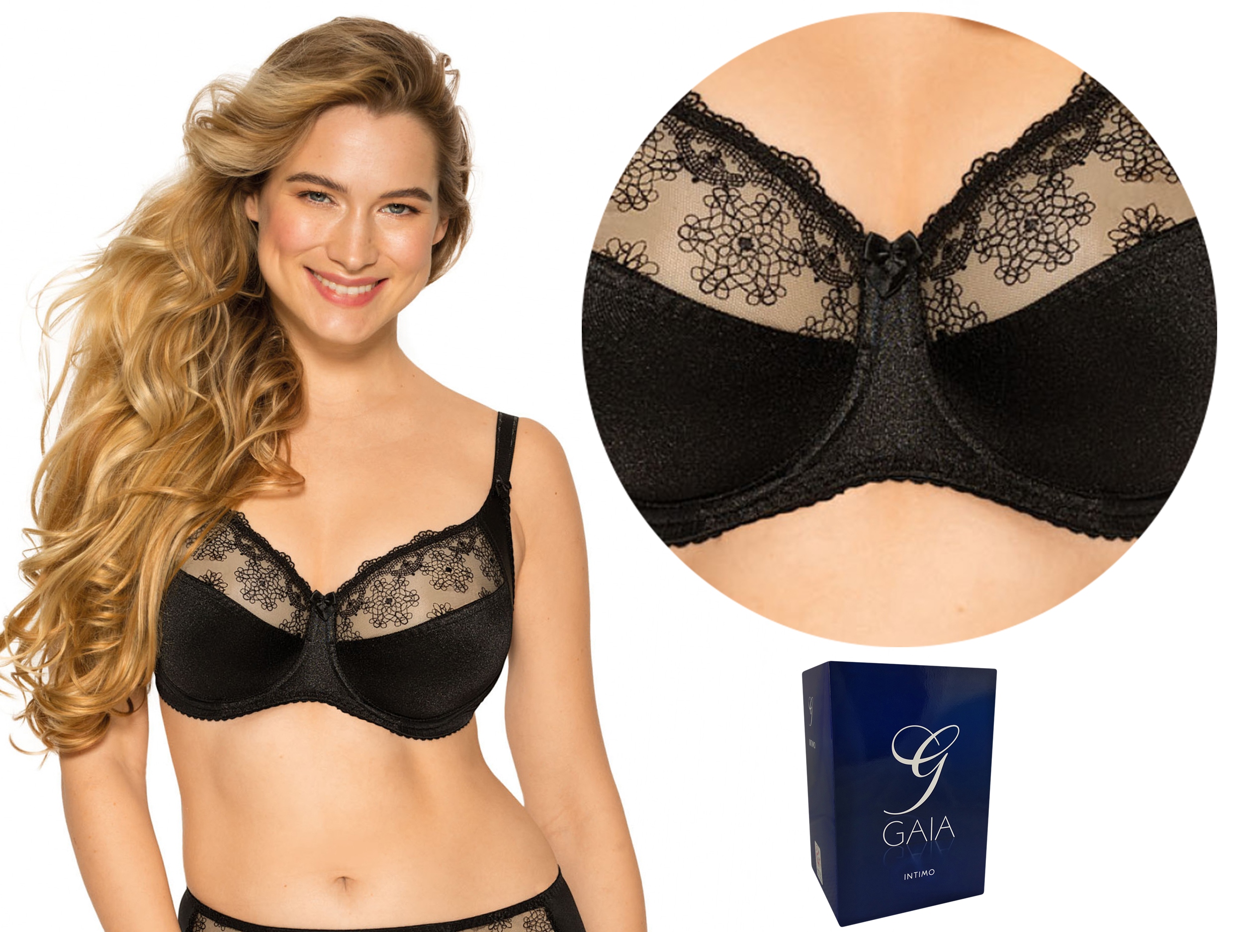 

Biustonosz Soft , Gaia Nina 644 , Czarny , 95B