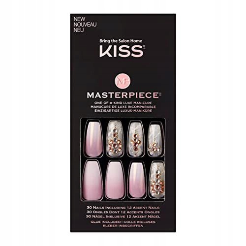 Samolepicí nehty Kiss Masterpiece Nails Kitty Gurl 30 ks