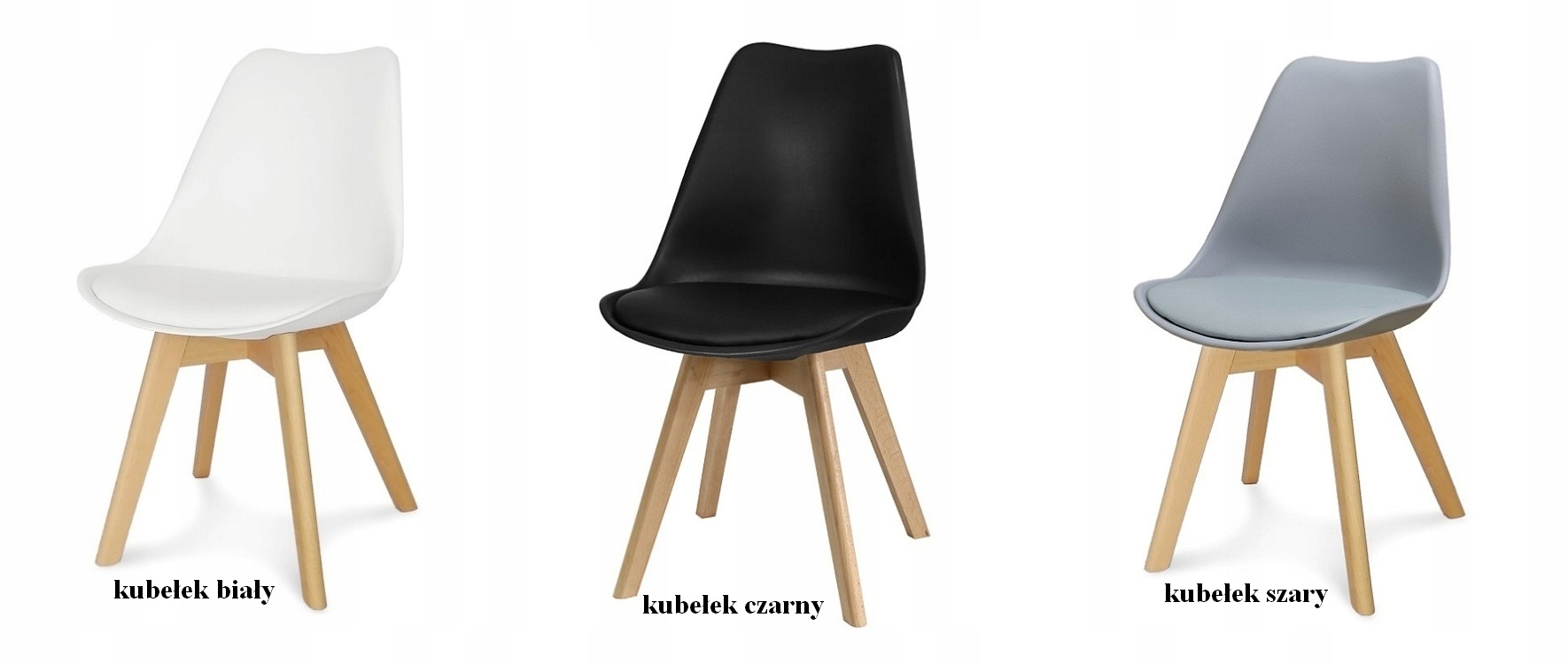 Stół KONAN 180cm i cztery krzesła Szerokość siedziska 49 cm