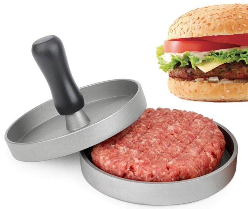 PRASKA FORMA METALOWA DO BURGERÓW KOTLETÓW HAMBURGER GRILL Marka P&S