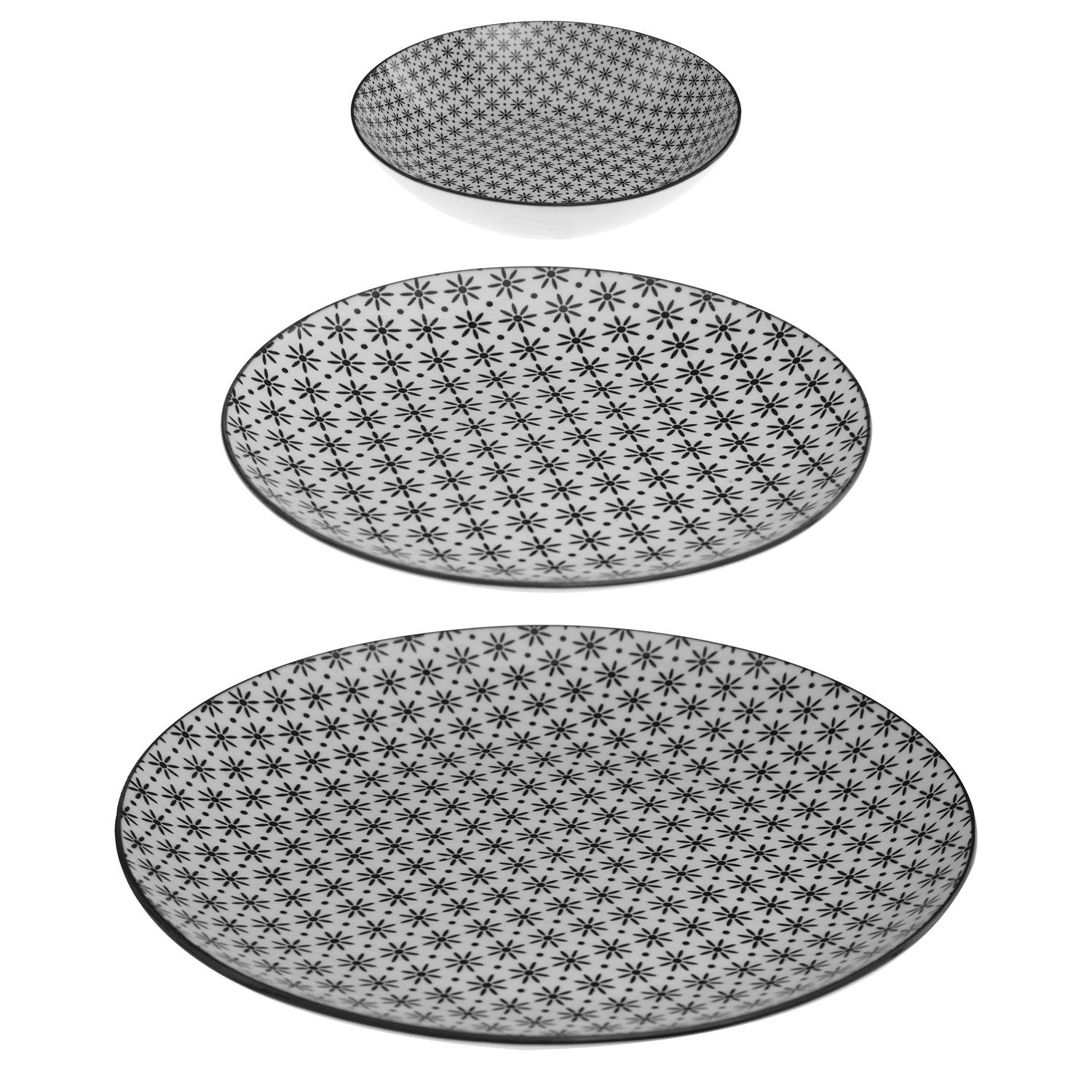 Obedová Služba pre 6 osôb Bohemia porcelánová kvetinová
