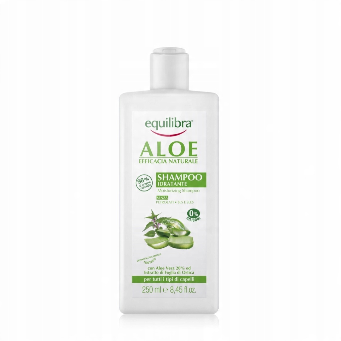 

Equilibra, Nawilżający szampon aloesowy, 20% Aloe