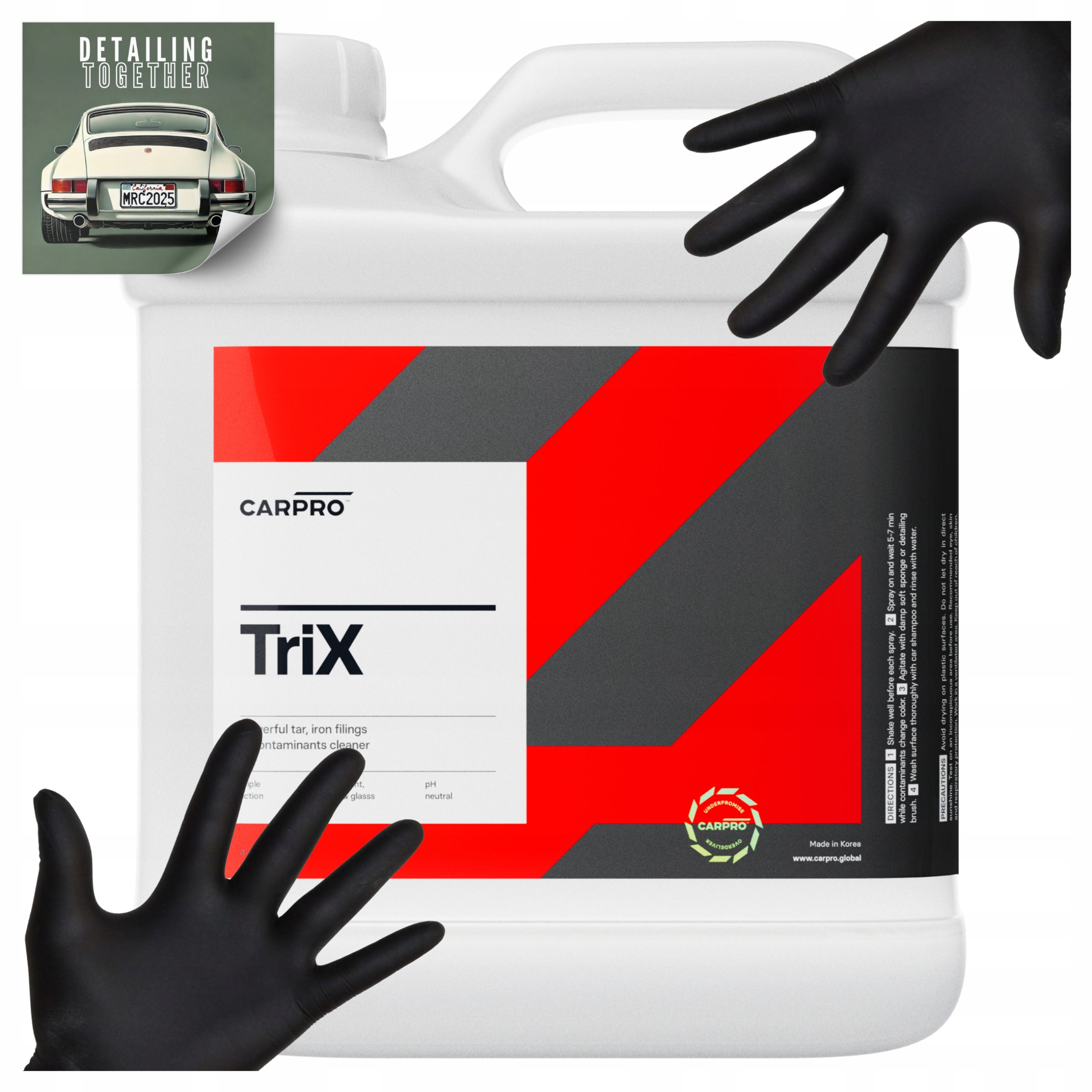 CarPro TriX Deironizer na lak a disky odstraňuje hrdzavý povlak, lepidlo, decht 4L