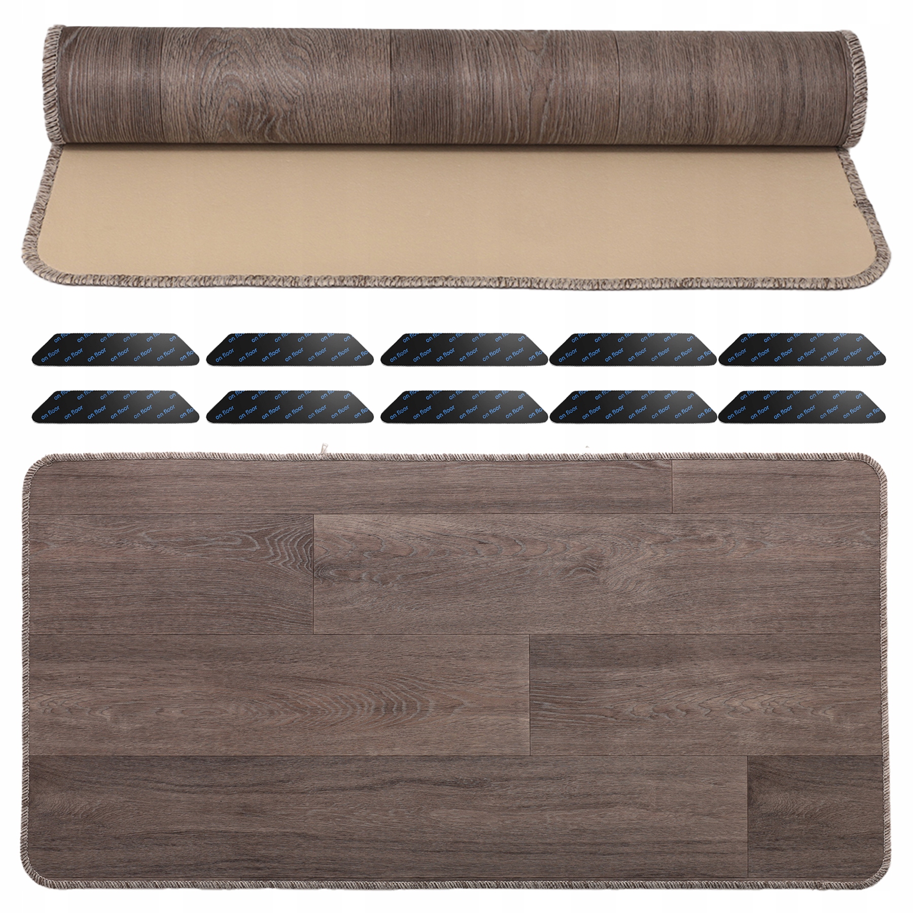 Koberec Do Kuchyně Koberec Běhoun Prostiskluzová Podložka 200X70CM 10x Samolepky