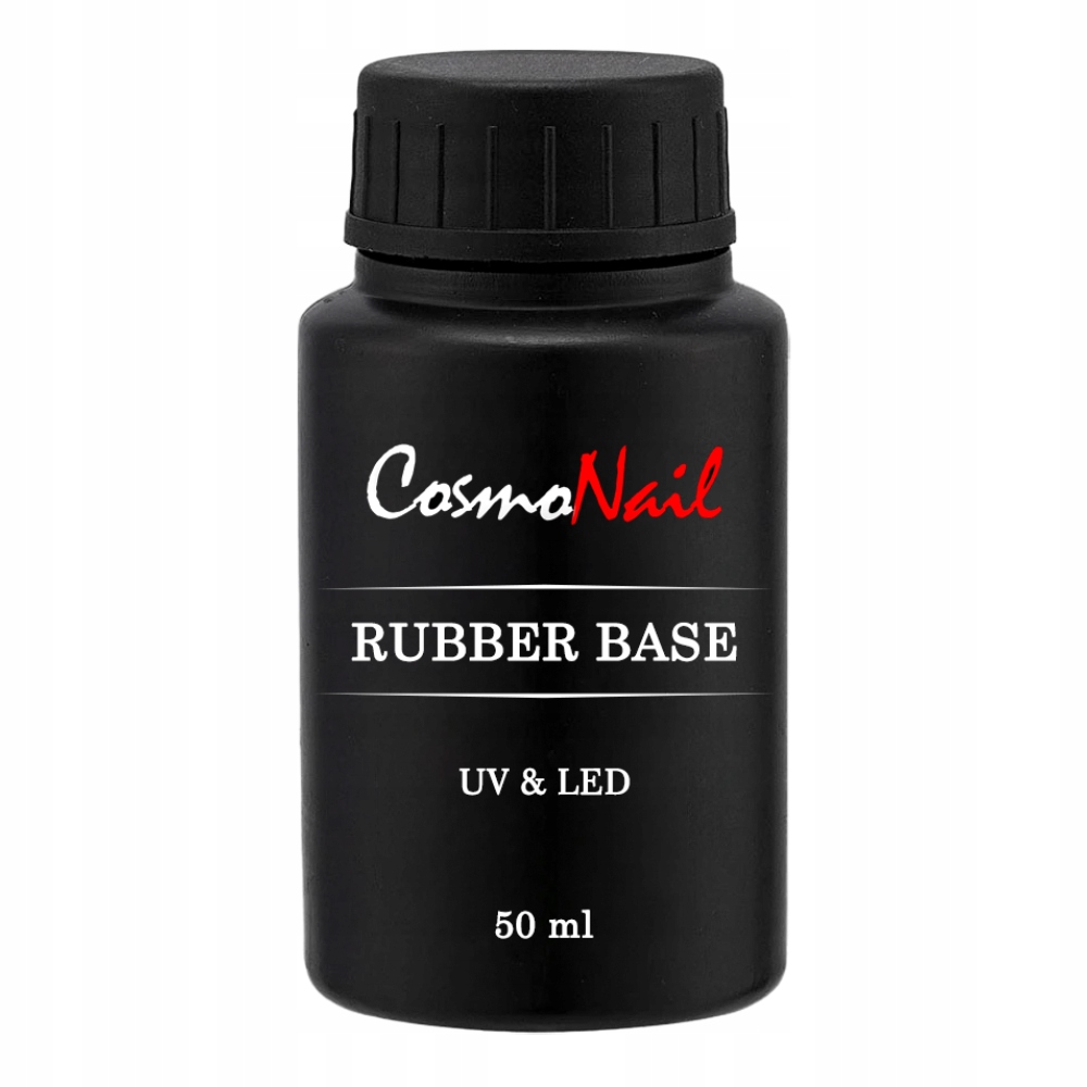 CosmoNail Rubber Base Clear kaučuková báze pro problematické nehty, 50 ml