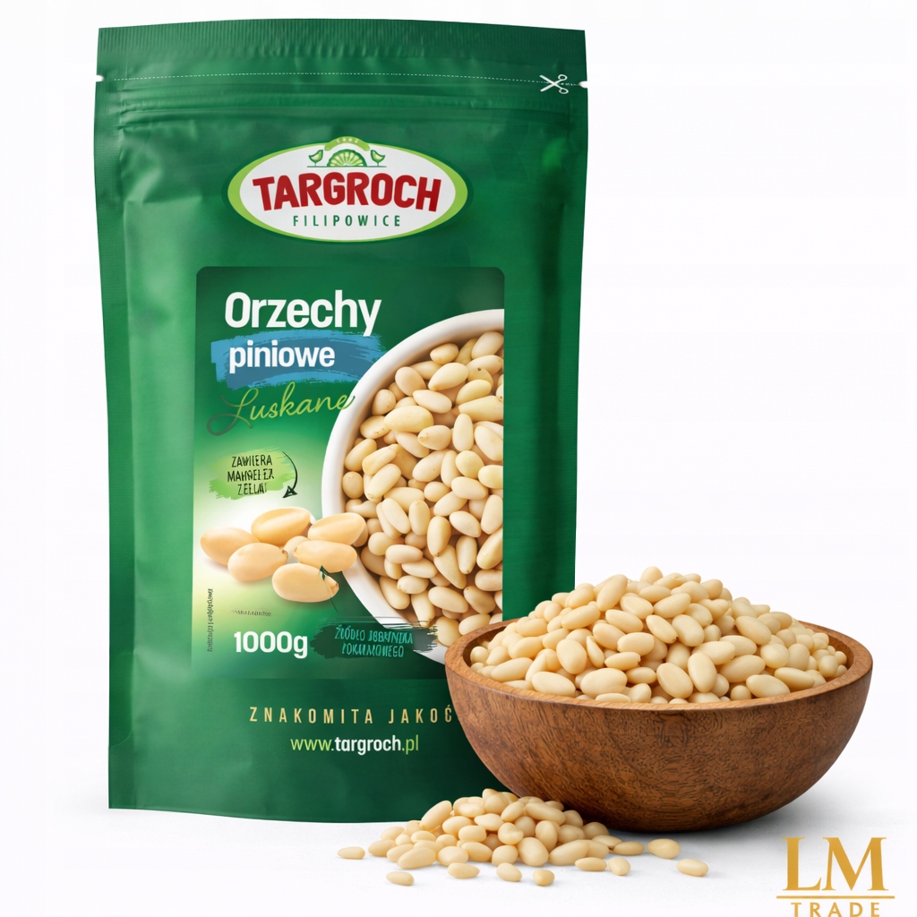 Orzeszki Piniowe 1kg Targroch Naturalne Orzechy Pini