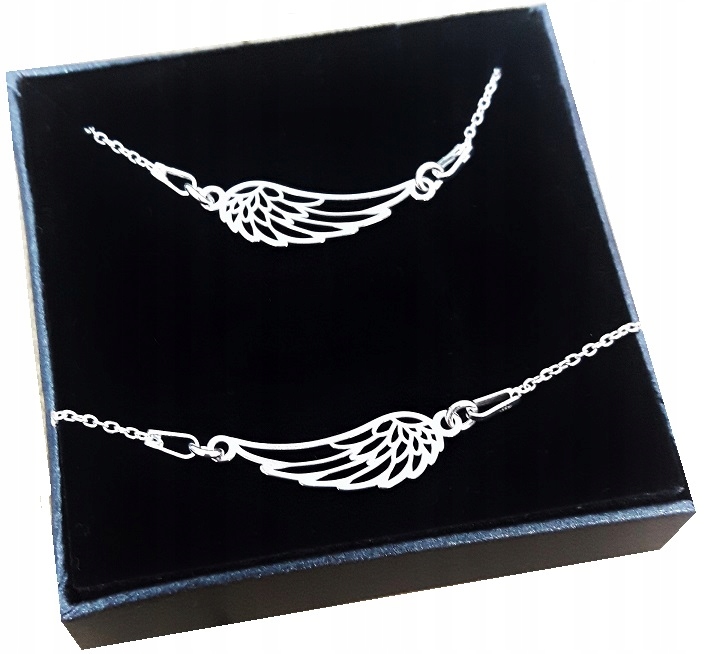 

Komplet biżuterii srebrnej skrzydła Wings Grawer