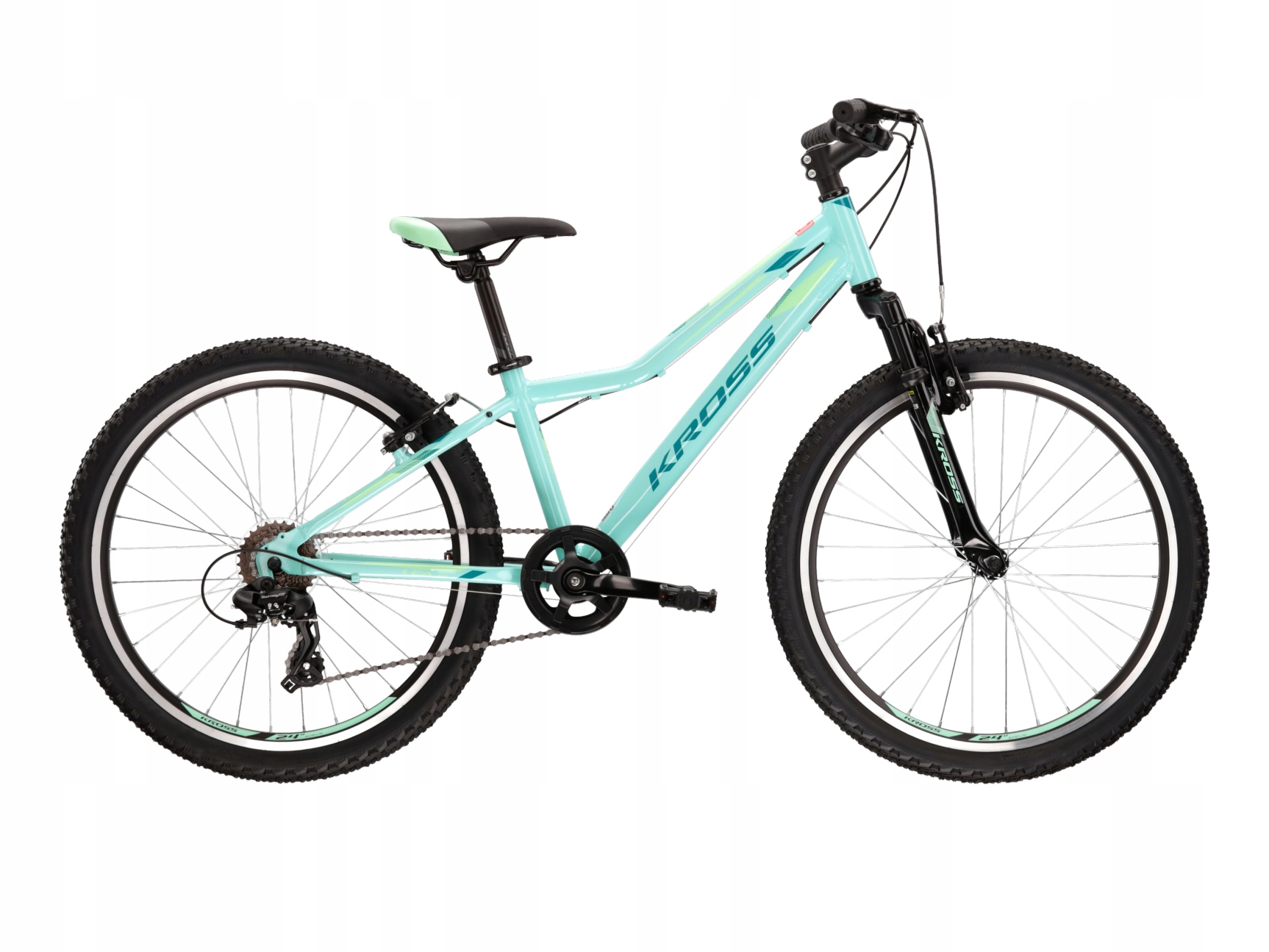 Rower młodzieżowy górski Kross Lea Jr 1.0 24” rama 12” seledynowy