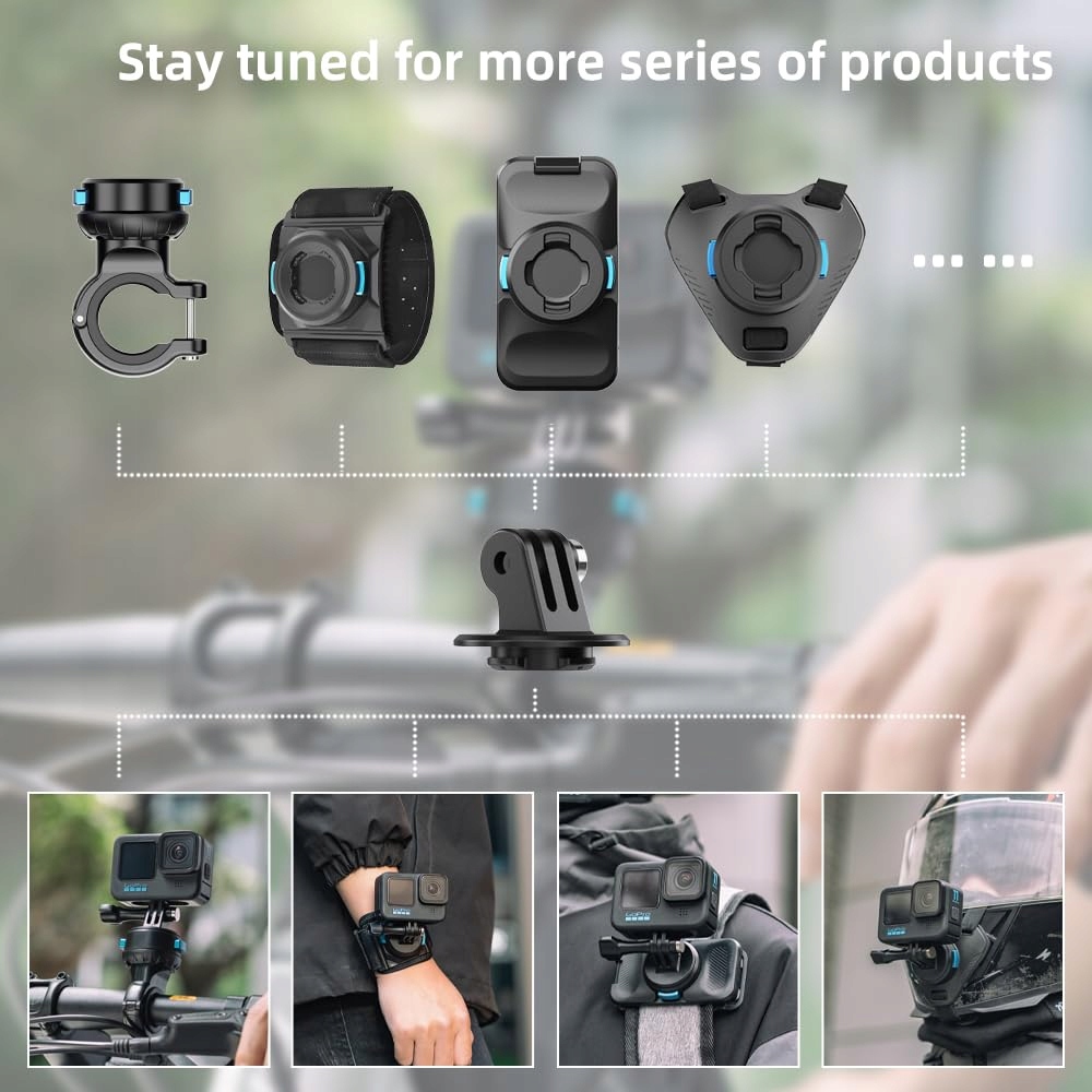 Magnetyczny Uchwyt Na Kierownicę GoPro Osmo Amortyzowany SUREWO — miniatura 2