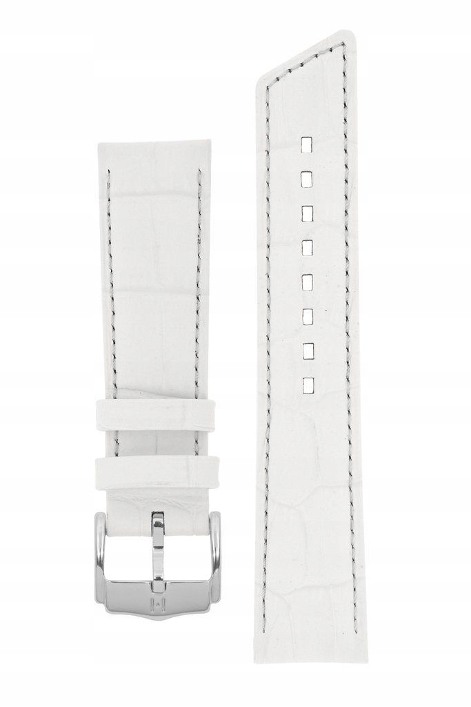Bílý kožený opasek 14 mm Hirsch Princess Nqr
