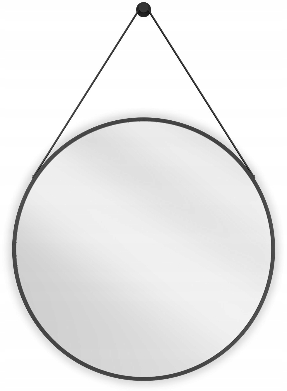 Mexen String Koupelnové Zrcadlo Kulaté 70 CM Rám Černý