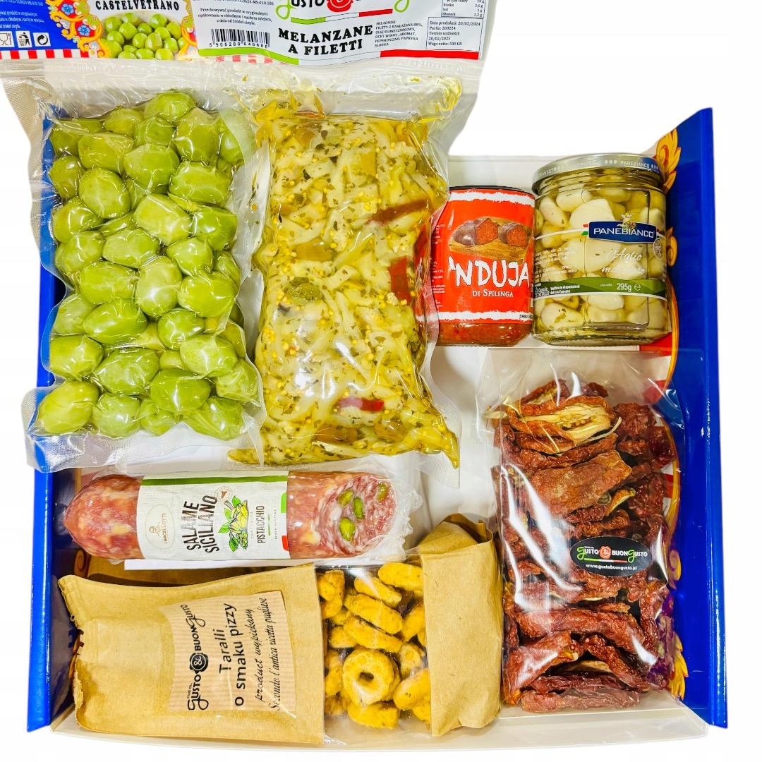 Dárková sada Italské výrobky Ed. Snacky antipasti aperitivo