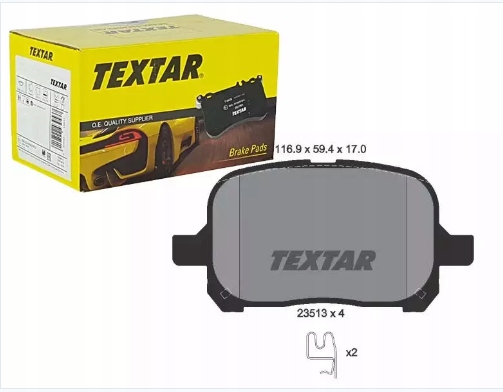 Textar 2351302 Комплект колодок тормозных