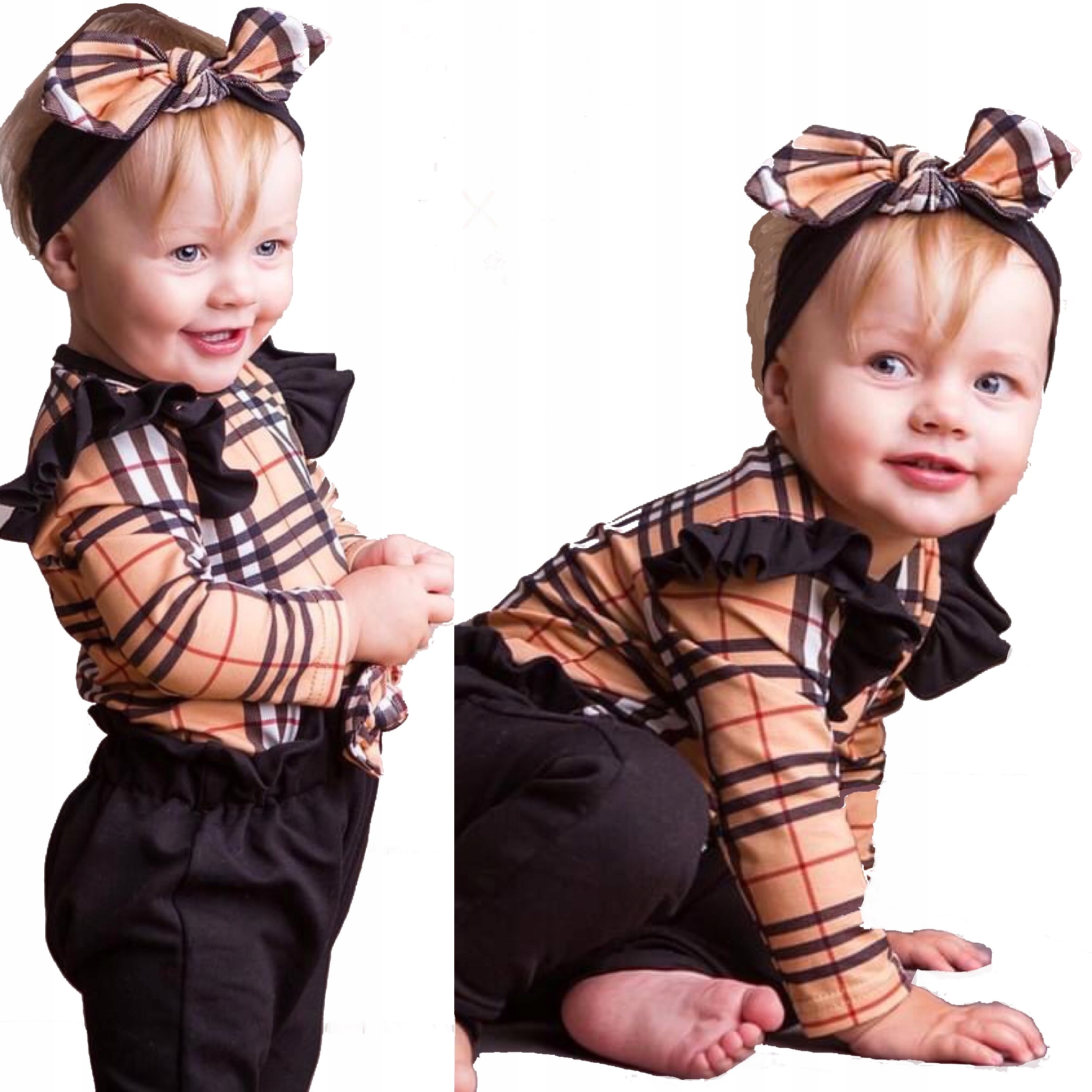 

Komplet świąteczny Krata Body Spodnie Opaska 98