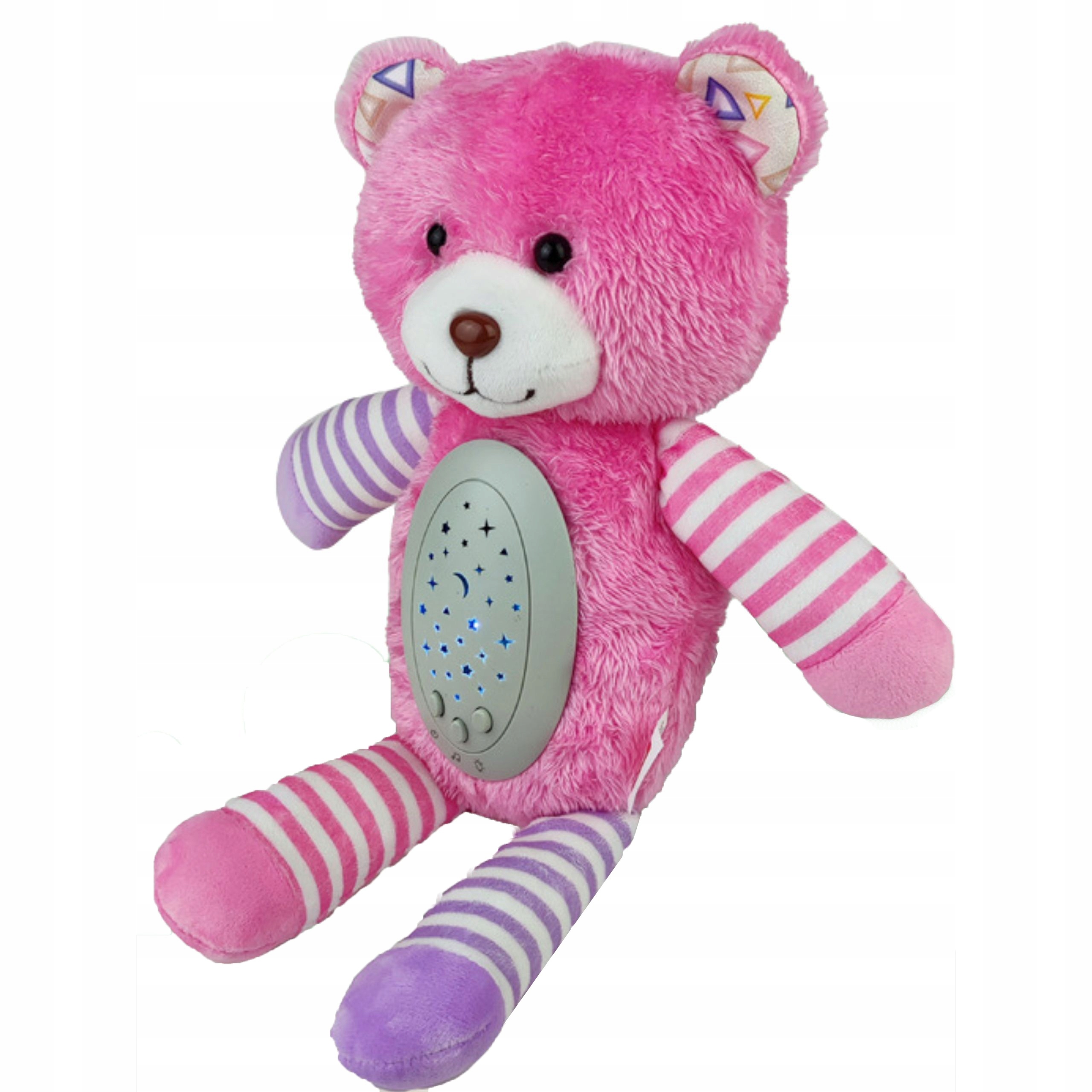 MIŚ PRZYTULANKA USYPIACZ PROJEKOR 2w1 RÓŻOWY 10 KOŁYSANEK WOOPIE BABY Stan opakowania oryginalne