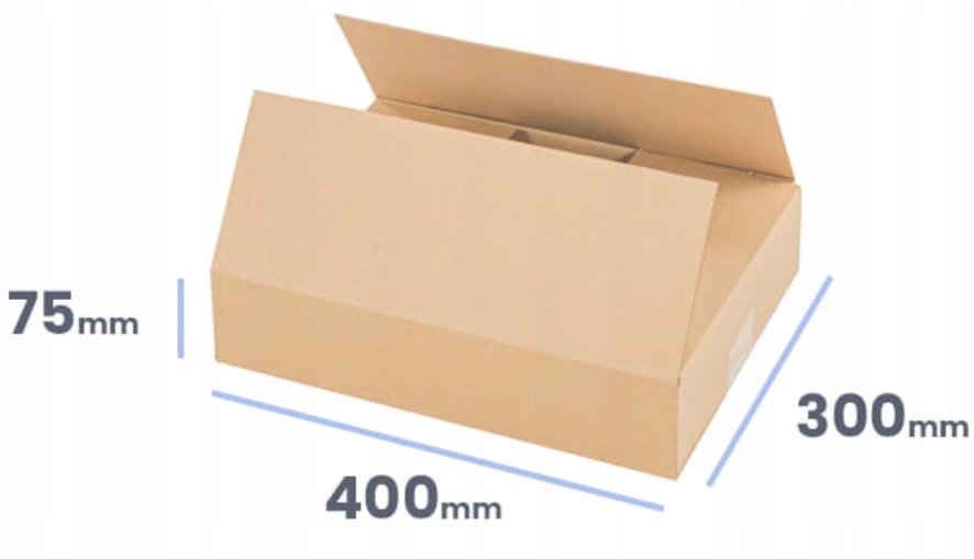 Karton klapowy Paczkomat InPost A - 400x300x75 mm - 20 szt. Marka inna