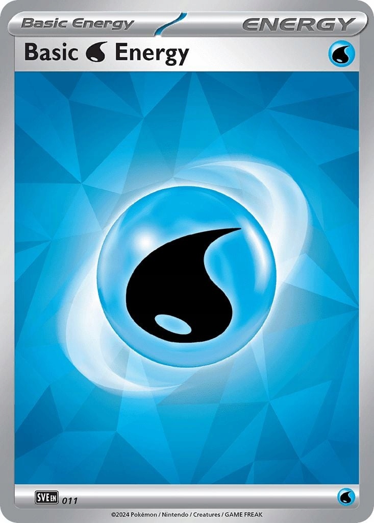 Oryginalna Karta Pokemon Basic Energy 011 Water (sve 011)
