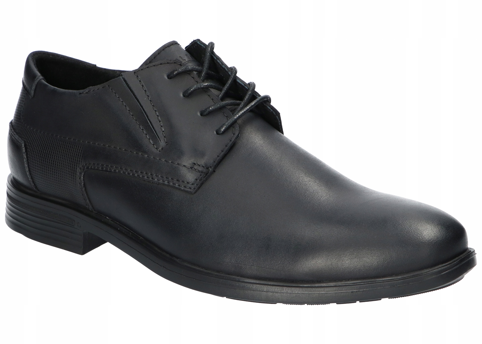 American Club CY192 Módní Elegantní Polobotky Pánské Kožené Boty Černé 41