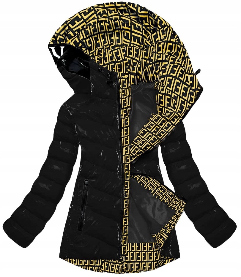 Metalická Bunda Kapuce XW810X Černá L (40)