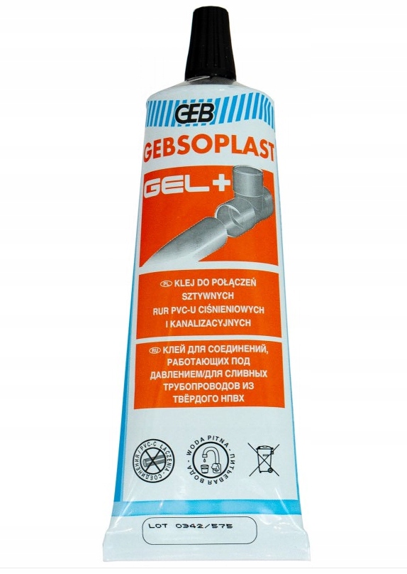 

Klej agresywny do rur z Pcv 125ml Gebsoplast G12