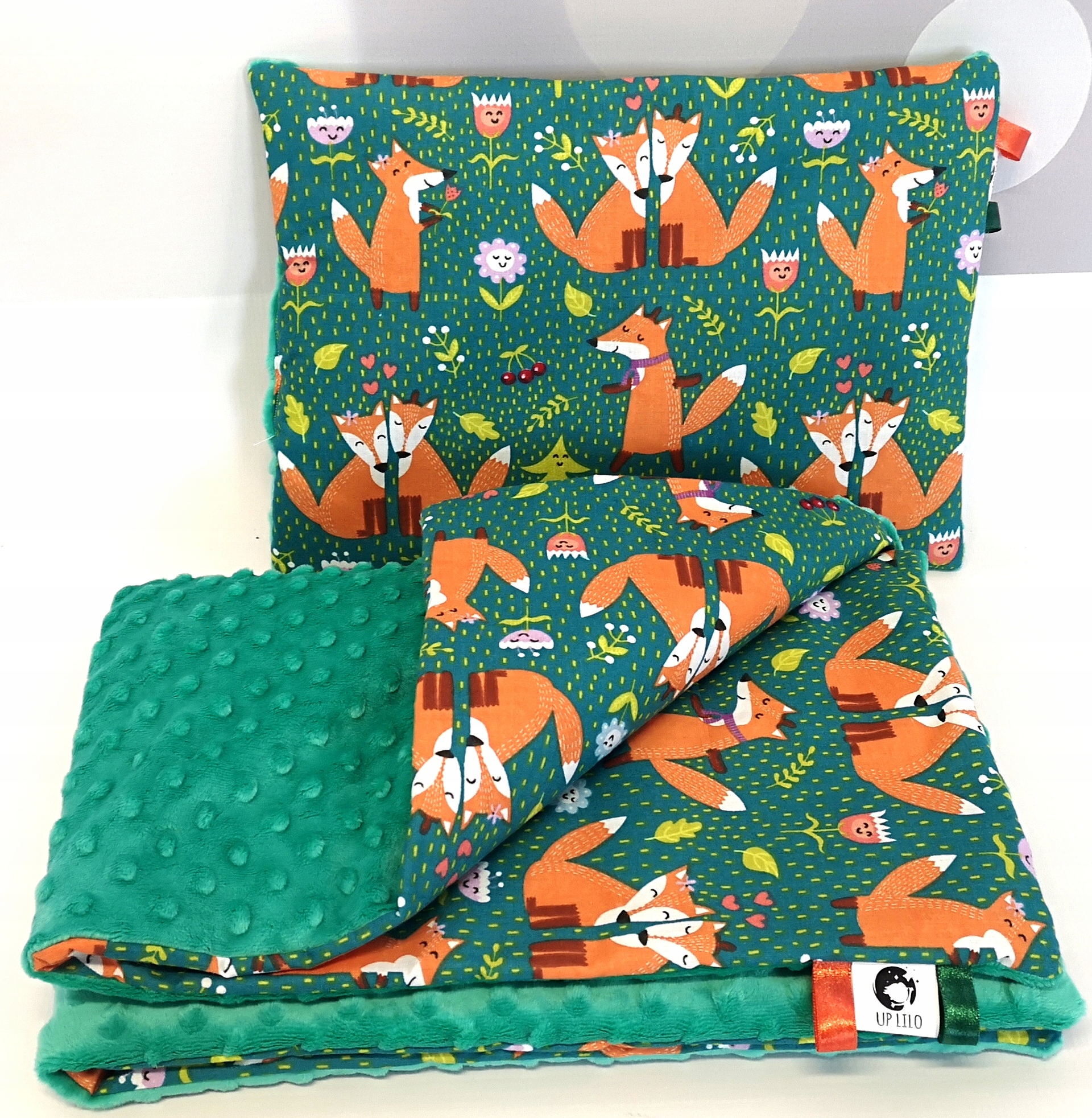 LiLo KOCYK kołderka 50/75 MINKY KOMPLET pościeli do wózka poduszka 25/35 Marka UP LiLo