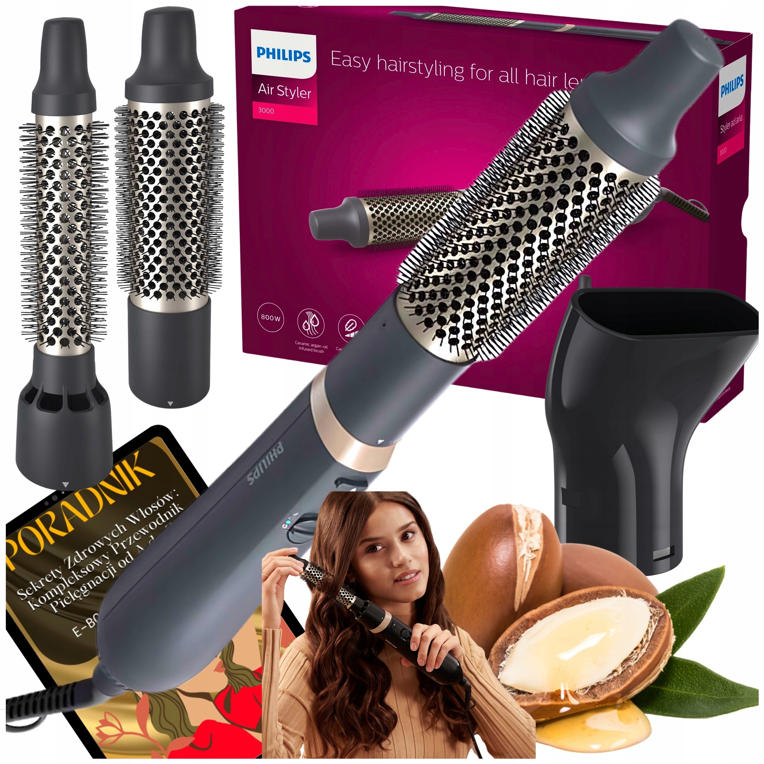 Lokówko Suszarka Do Włosów Philips Z Powłoką Ceramiczną Nowoczesna Solidna!