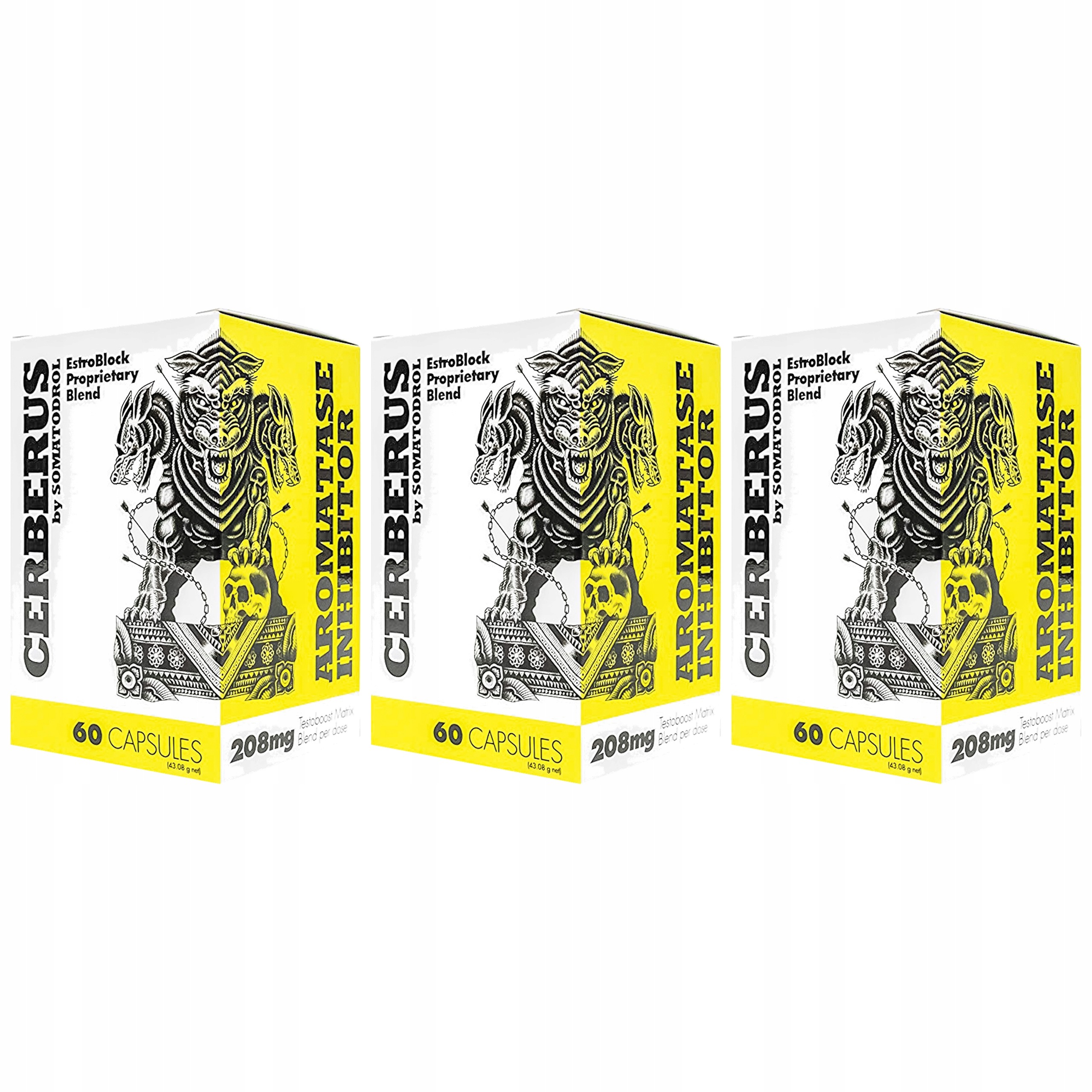 3x Testosteron Booster Iridium Labs Cerberus 60k Tribulus Pískavice Zinek