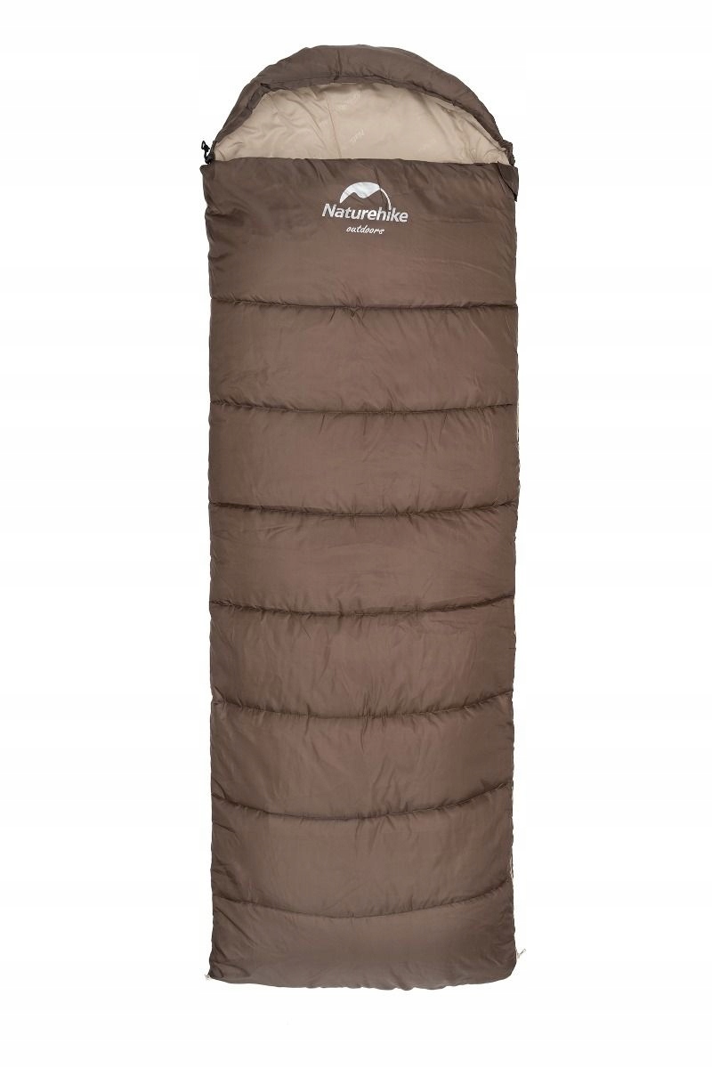 Turistický spací pytel Naturehike U350S NH20MSD07 190x75 cm hnědý levý