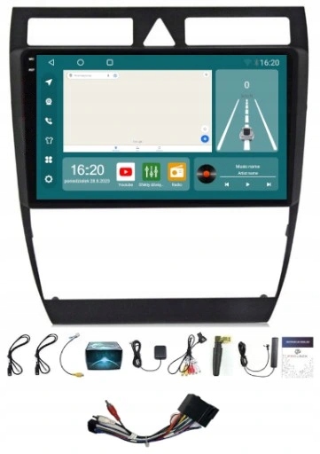 Rádio Navigace Audi A6 C5 1997-04 Carplay Android Auto 8/256GB Sim