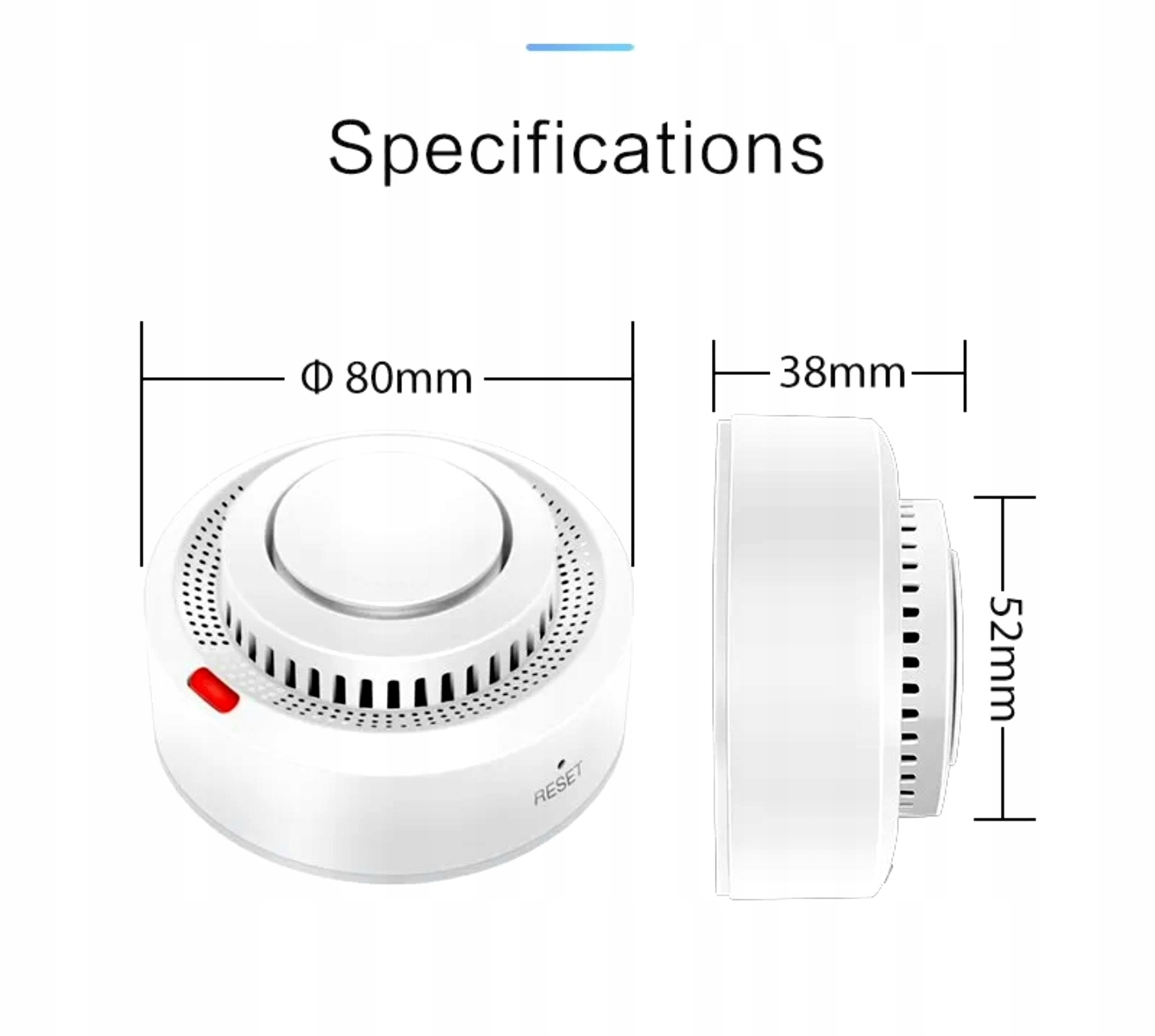 Bezprzewodowy Czujnik Detektor Dymu Wi-Fi Tuya smart Kod producenta 1699299