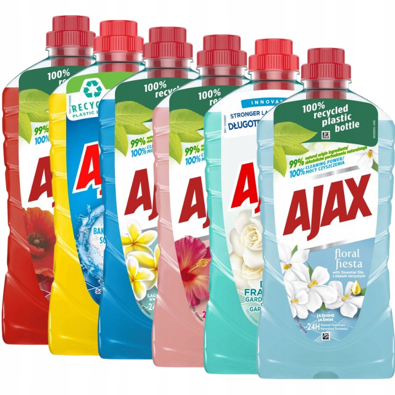 

Ajax Płyn Uniwersalny Zestaw MIX 6 x 1L