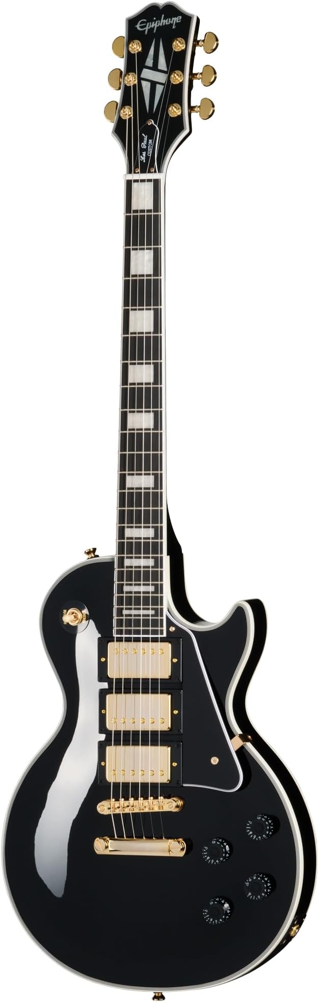 Epiphone Les Paul Custom 3PU Ebony Elektrická kytara