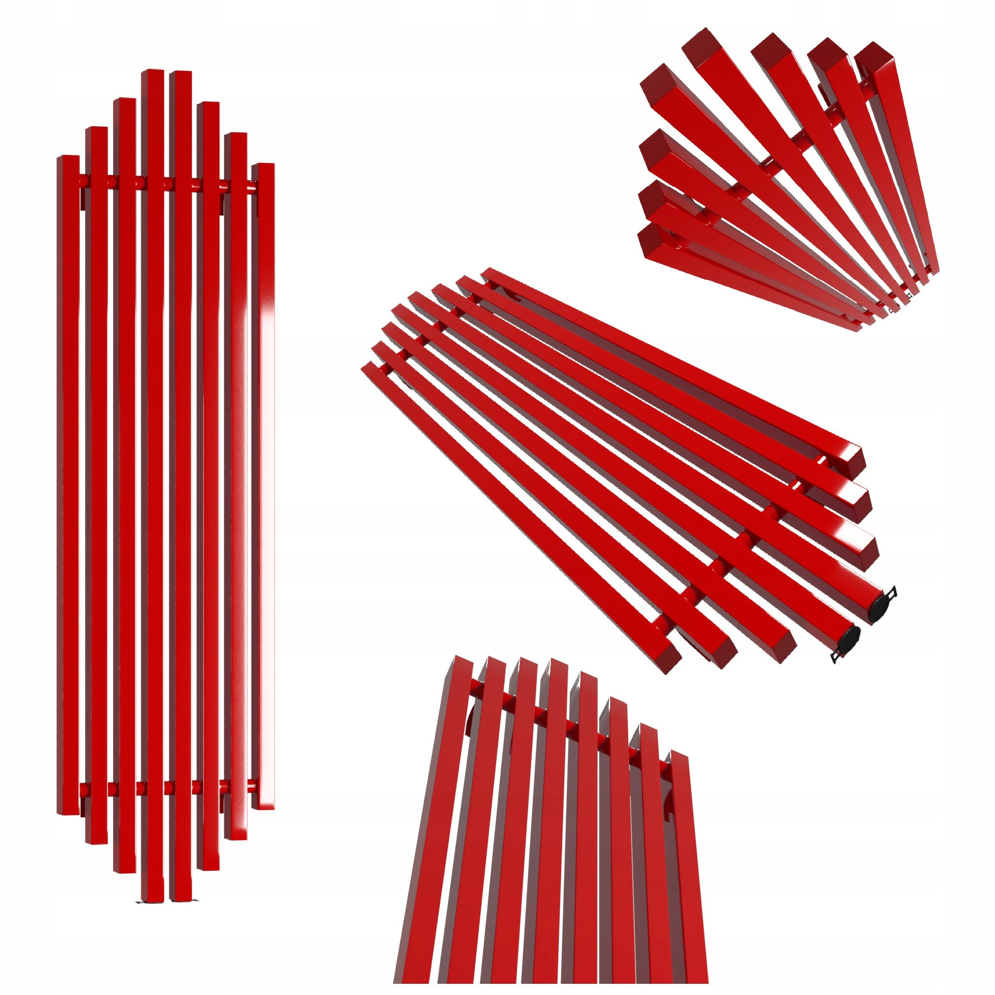 Dekorativní radiátor Bigben 140x38 červený