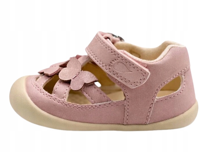 Buciki dr.Bareff Barefoot Sandałki Dziecięce Butterfly Sparkling Pink R.20
