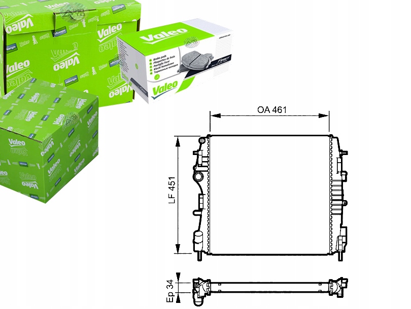 VALEO CHŁODNICA RENAULT KANGOO VALEO