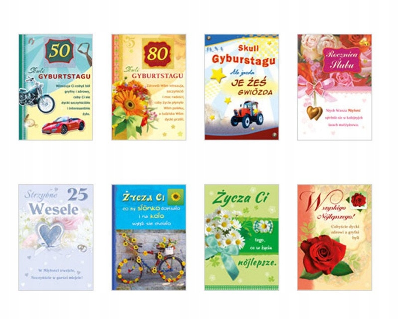 KARTKI GRATULACJE PODZIĘKOWANIA OKOLICZNOŚCIOWE