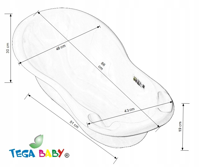 WANIENKA 86 WANNA Tega Kaczka Kaczuszka FIOLETOWA Kod producenta DK-004-133
