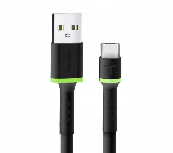 

Kabel Reinston Usb - microUSB 2m Silikon Czarny