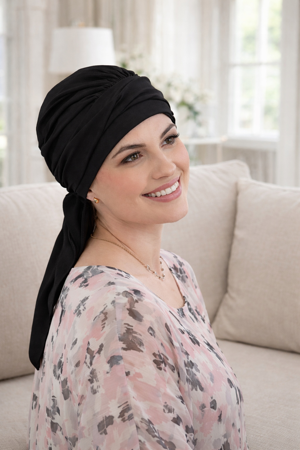 CHUSTA BASIA SZYFON Turbany LIDIA 1/55