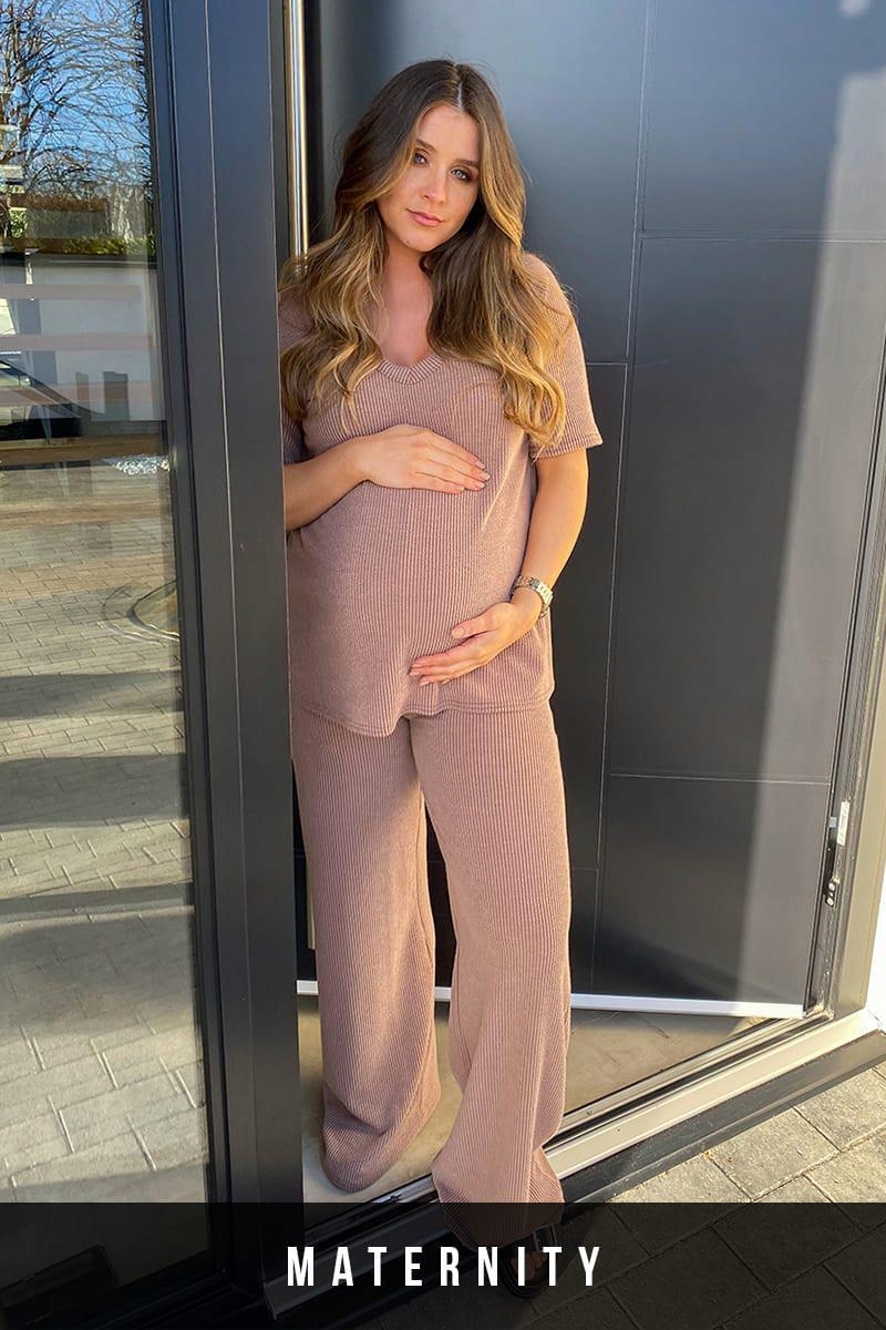 In the style xwr SZEROKIE SPODNIE PRĄŻKI XXS XXC Wzór dominujący bez wzoru