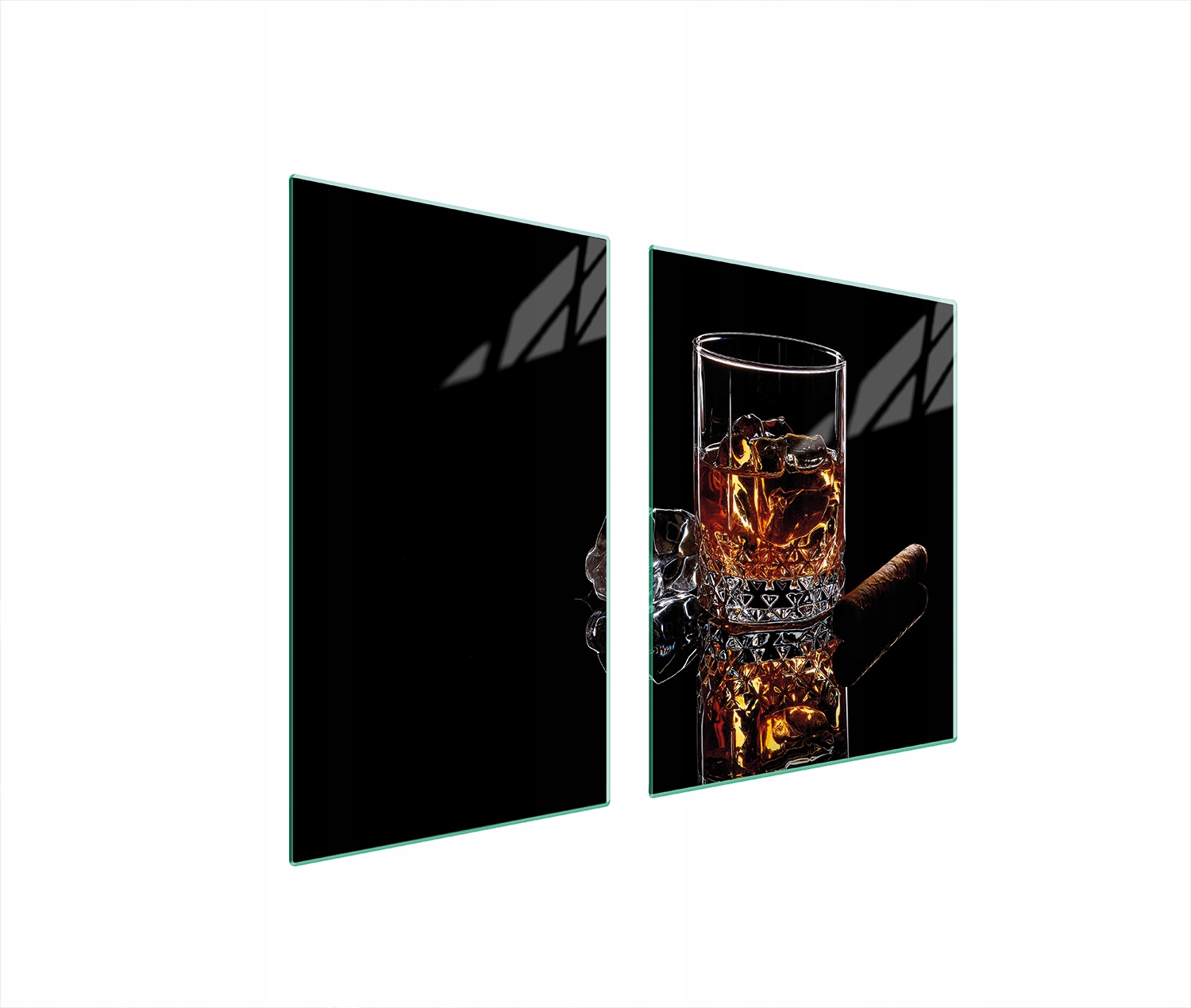 Skleněná Deska a Krájecí Deska 100x52 Whisky Tvrzené Sklo