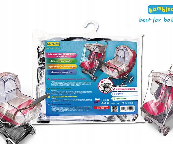 POKROWIEC PRZECIWDESZCZOWY FOLIA NA WÓZEK GŁEBOKI