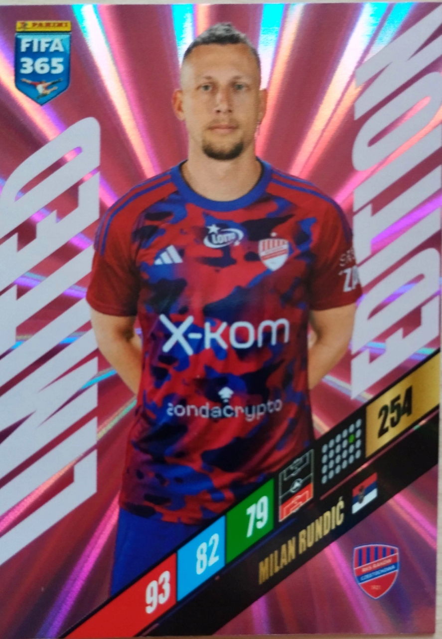 Panini Adrenalyn XL Fifa 2024 Karta Limited Edition Milan Rundić