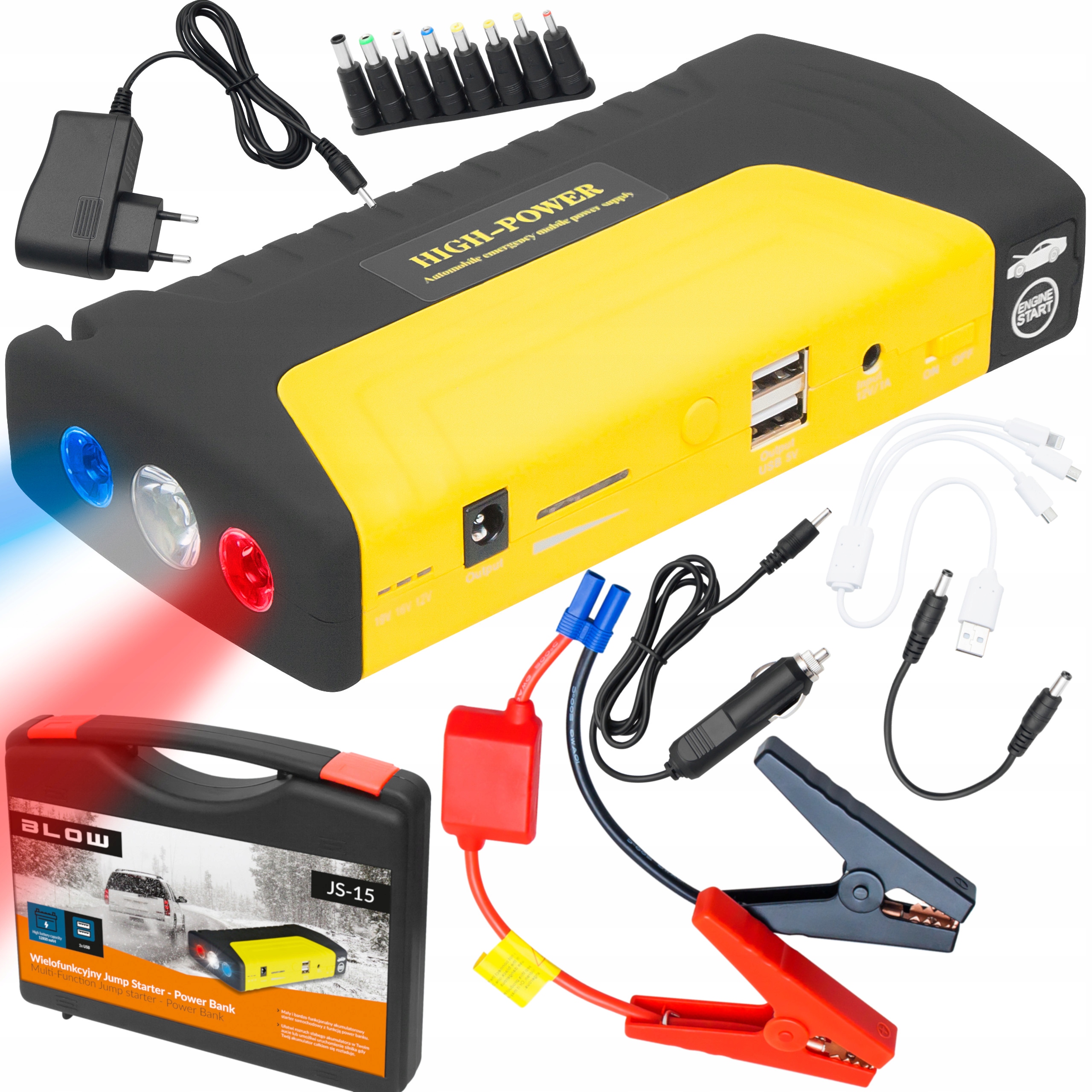 

Jump starter rozruch Booster PowerBank 12800mAh