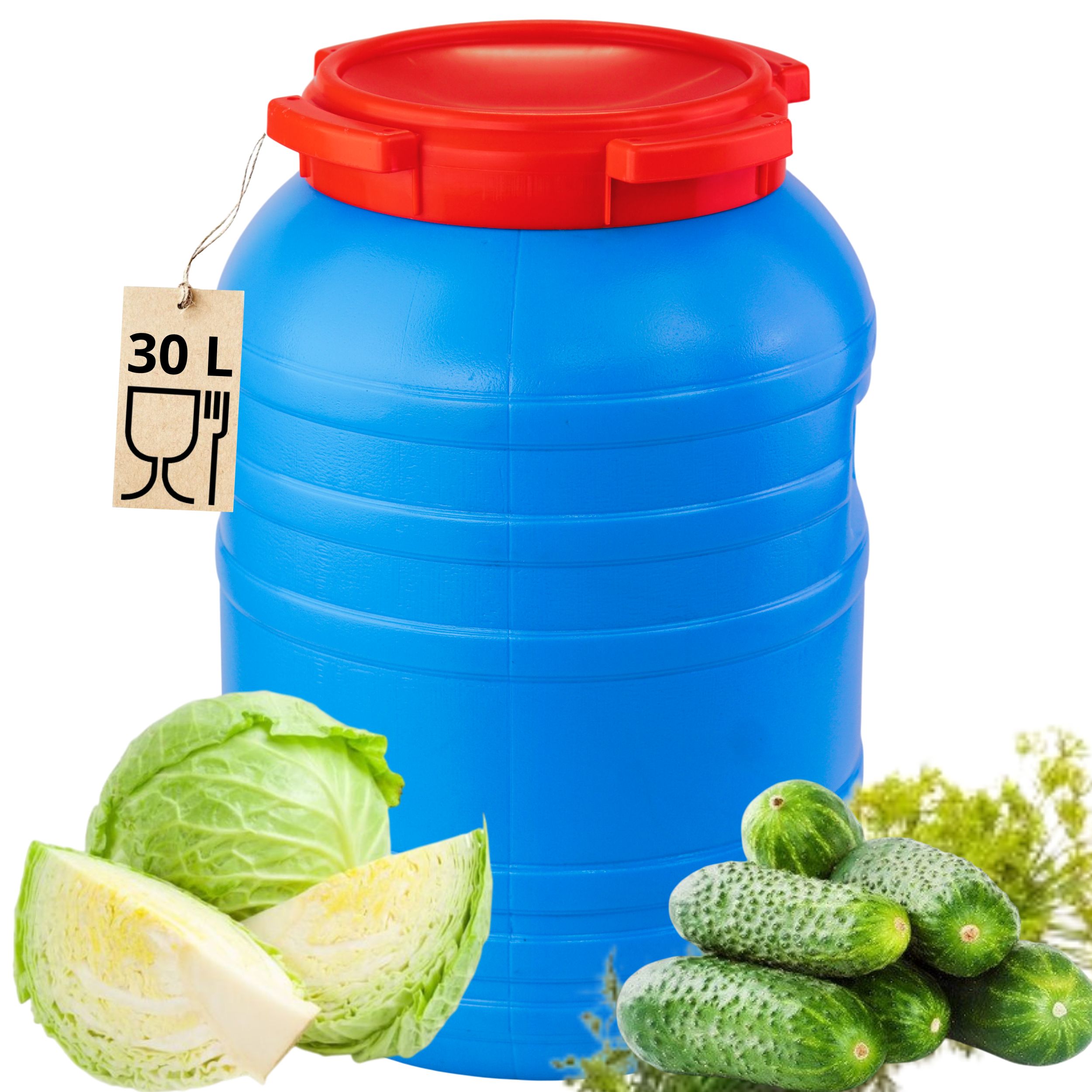 Plastový fermentační sud 30 l k nakládání zelí a okurek