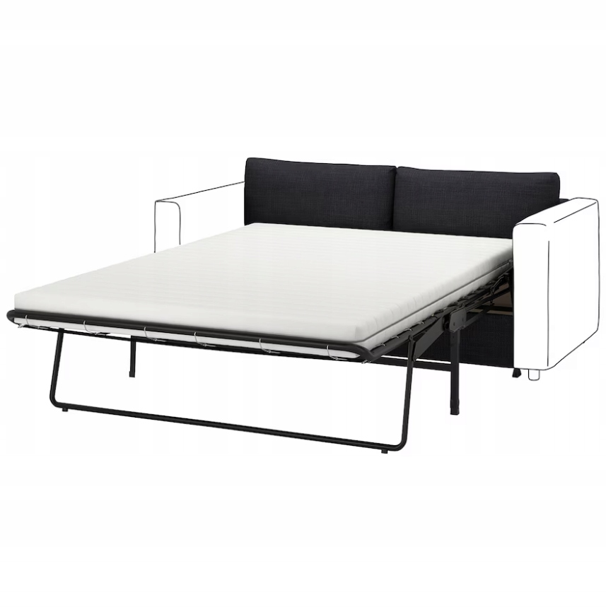 Ikea Vimle Pokrytie sekcie 2-miestnej pohovky, Hillared antracit