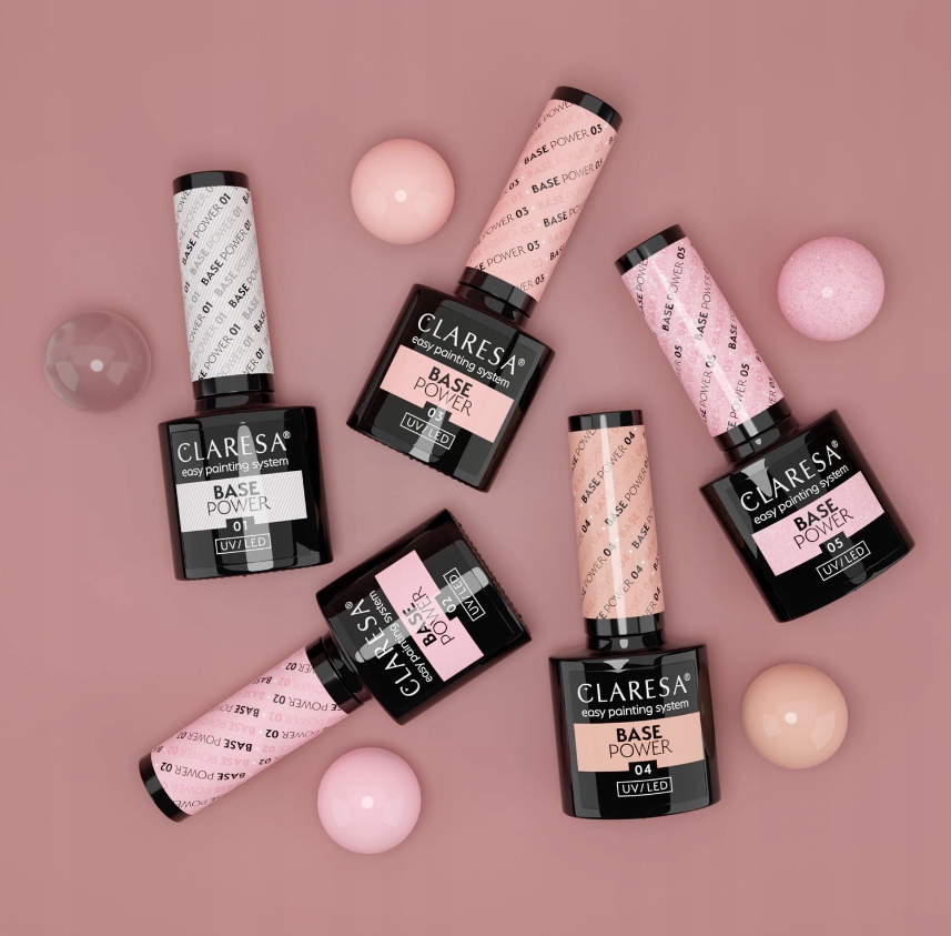 CLARESA BASE POWER BAZA HYBRYDOWA BEZKWASOWA MIX KOLORÓW WYBIERZ KOLOR Marka Claresa